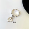 Vintage Silver Heart Aesthetic Rings For Women  Designer Jewelry Accessories  Items Gift Female GaaBou