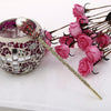 Vintage Simulated Pearl Hair Sticks hair Clip For Bride Crystal Rhinestone Hairpin Hair Accessories Jewelry