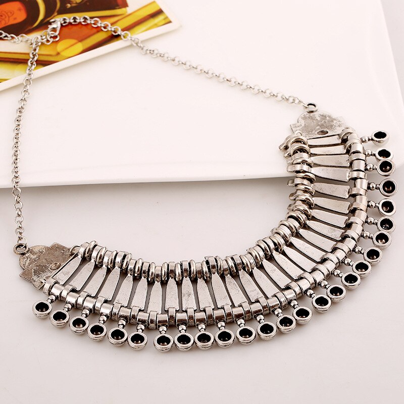 Vintage Small Ball Tassel Woman Necklace Collar Statement Choker Necklaces Indian Ethnic Vintage Big Chokers for Female