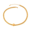 Vintage Smiling Face Necklace Chain Choker Stainless Steel Necklace For Women Men Geometric Double Necklaces For Women Jewelry