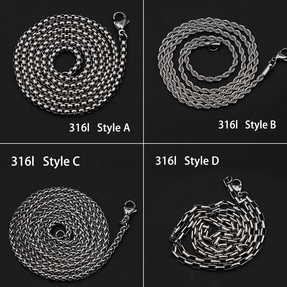 Vintage Stainless Steel Viking Triangle Valknut Necklace Pendant Nordic Mythology Father Odin Viking Necklace Men Amulet Jewelry