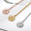 Vintage Sun and Moon Stainless Steel Necklace Boho Charm Celestial Dainty Necklaces For Women Collier Femme BFF Jewelry Gift