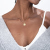 Vintage Sun and Moon Stainless Steel Necklace Boho Charm Celestial Dainty Necklaces For Women Collier Femme BFF Jewelry Gift