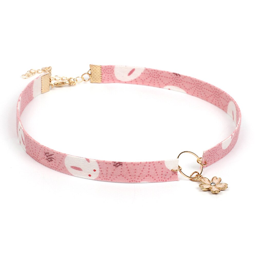 Vintage Tassel Pendant Choker Adjustable Chain Short Necklace for Women Girls Japanese Style Clavicle Chain Jewelry