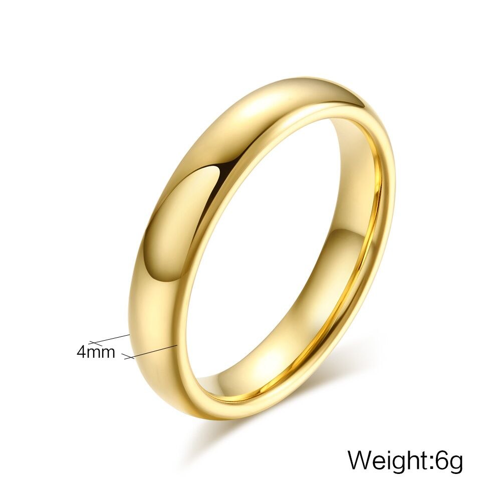 Vintage Tungsten Carbide Wedding Rings For Couple Solid Gold-Color Lover's Engagement Anel Jewelry