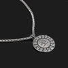 Vintage Viking Tree Of Life Necklace Men Norse Runes Amulet Round Pendant Stainless Steel Scandinavian Jewelry Gift