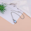 Vintage Winding Moonstone Pendent Necklace Wrap Braid Necklace For Men Women Fashon Jewelery Gift