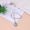 Vintage Winding Moonstone Pendent Necklace Wrap Braid Necklace For Men Women Fashon Jewelery Gift