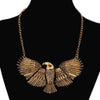 Vintage Winged Eagle Unique Woman Necklace Indian Statement Big Choker Necklace Women Maxi Large Collar  African Jewelry