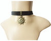 Vintage Women gothic leon the professional mathilda necklace black velvet ribbon Retro sun choker necklace