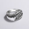 Vintage Women's Ring Feather Wing Dating Jewelry Aesthetic Accessories Christmas Items With  GaaBou Jewellery