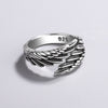 Vintage Women's Ring Feather Wing Dating Jewelry Aesthetic Accessories Christmas Items With  GaaBou Jewellery