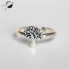 Vintage Women's Rings 925 Silver 2020 New Tree Pattern Adjusted Ring Female Jewelry Gift Party Opening Ring Sterling Silver