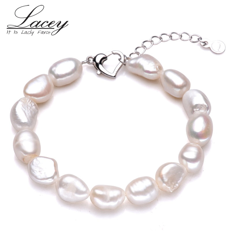 Vintage natural pearl bracelet women,adjustable strand bracelet baroque pearl charms bracelet jewelry trendy birthd gift