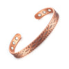 Pure Copper Bracelet Women Men Vintage Magnetic Bracelet Health Energy Adjustable Cuff Charm Copper Bracelet & Bangles