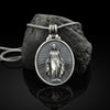 Virgin Mary Commemorative Necklace Badge Religious Christian Stainless Steel Pendant Necklace Catholic Faith Chain Necklace