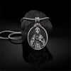 Virgin Mary Necklace Pendant Religion Viking Ancient Silver Color Christian Necklace Men Women Religious Jewelry Christmas Gifts