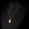 Virgin Mary Pendant Necklace for Women Lady Jewelry Religious Catholic Colar Cross Trendy Chain