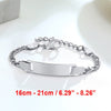 Vnox Baby Mom Anti Allergy Stainless Steel Bracelets Personalize Name Birth Date Bar Custom Girls Boys Infant Baptism Gifts