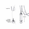 Can Open Hollow Tube Necklaces for Women Men Urn Ashes Cremation Memorial Pendants Stainless Steel Unisex Gifts Jewelry
