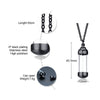Can Open Hollow Tube Necklaces for Women Men Urn Ashes Cremation Memorial Pendants Stainless Steel Unisex Gifts Jewelry
