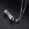 Can Open Hollow Tube Necklaces for Women Men Urn Ashes Cremation Memorial Pendants Stainless Steel Unisex Gifts Jewelry
