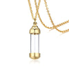 Can Open Hollow Tube Necklaces for Women Men Urn Ashes Cremation Memorial Pendants Stainless Steel Unisex Gifts Jewelry