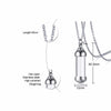 Can Open Hollow Tube Necklaces for Women Men Urn Ashes Cremation Memorial Pendants Stainless Steel Unisex Gifts Jewelry