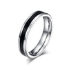 Classic Wedding Rings for Women Men Stainless Steel Couple Jewelry Promise Band Alliance Bijoux