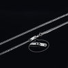 Fine Curb Link Chain 24 Men Necklace Jewelry Collier Kolye Gold Color Stainless Steel Male Jewellry W/ Spring Clasp
