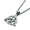 Vnox Interlocked Knot Pendant Men Necklace Stainless Steel YHWH Theological Theory Symbol Cross Male Jewelry Free 24" Chain
