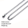 Vnox Men's Satan Cross Necklaces High Polished Stainless Steel Male Collar Free 24" O Chain Three Color Option