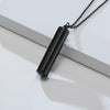 Vnox Minimalist Urn Cremation Necklaces for Men Women,Hollow Tube Memorial Ashes Pendant Vial, Keepsake Gift Perfume Holder