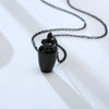 Vnox Openable Earthen Jar Columbarium Shape Pendant for Men Women,Stylish Perfume Holder Ashes Cremation Urn Punk Rock Necklace