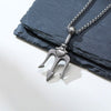 Vnox Rock Punk Neptune Trident Pendant Necklaces for Men Women,Hip Hop Stainless Steel Statement Sea Necklace Accessories