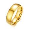 Simple Wedding Rings for Women Men Elegant AAA CZ Stones Gold-color Ring Alliance Promise Engagement Band Gift