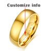 Simple Wedding Rings for Women Men Elegant AAA CZ Stones Gold-color Ring Alliance Promise Engagement Band Gift