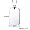 Vnox Stainless Steel Double Dog Tag Necklace for Men High Polished Pendant ID Men Jewelry 24&quot; Chain Necklace
