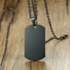 Vnox Stainless Steel Double Dog Tag Necklace for Men High Polished Pendant ID Men Jewelry 24&quot; Chain Necklace