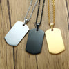 Vnox Stainless Steel Double Dog Tag Necklace for Men High Polished Pendant ID Men Jewelry 24&quot; Chain Necklace