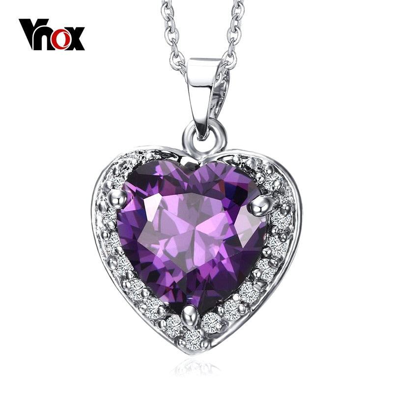 Vnox Vintage Heart of The Ocean Choker Love Necklaces & Pendants Birthday Friends Gifts free box
