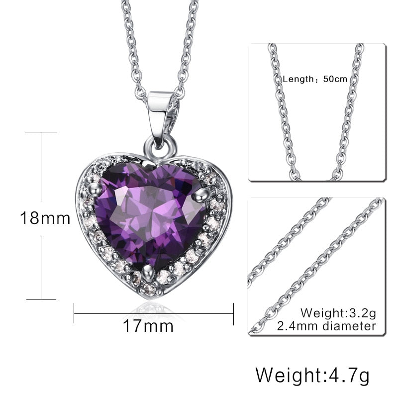 Vnox Vintage Heart of The Ocean Choker Love Necklaces & Pendants Birthday Friends Gifts free box