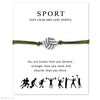 Volleyball Sport Charm Bracelets Chain Jewelry Women Men Girl Boy Unisex  Friends Gift Drop Shipping