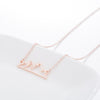 WANGAIYAO Necklace Mountain Peak Personality Hollow Snow Mountain Necklace Simple Female Jewelry Stainless Steel Holiday Necklac