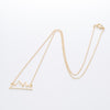 WANGAIYAO Necklace Mountain Peak Personality Hollow Snow Mountain Necklace Simple Female Jewelry Stainless Steel Holiday Necklac