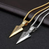 WANGAIYAO arrow necklace stainless steel pendant short keel chain men's retro jewelry