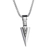 WANGAIYAO arrow necklace stainless steel pendant short keel chain men's retro jewelry
