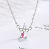 WANGAIYAO cute ins niche fantasy unicorn necklace female net red short clavicle chain tide
