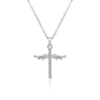WANGAIYAO temperament angel wings ladies pendant simple and versatile cross inlaid zircon jewelry necklace Valentine