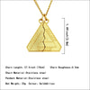 WANGAIYAO hip-hop personality trend triangle two halves split men and women long stainless steel pendant necklace co